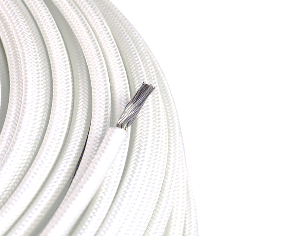 4mm2 Silicone Rubber Fiberglass Braided Wire, 200C Power Cable 3